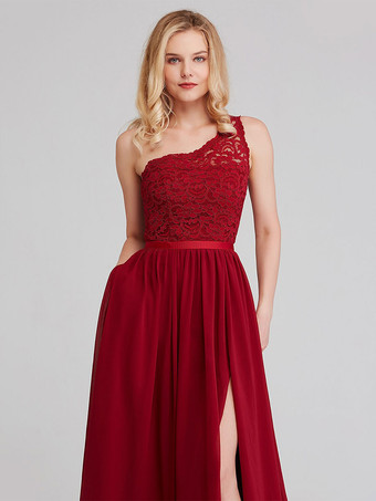 ブライドメイドドレス Aライン マキシレングス ジッパー シフォン フォーマルガウン