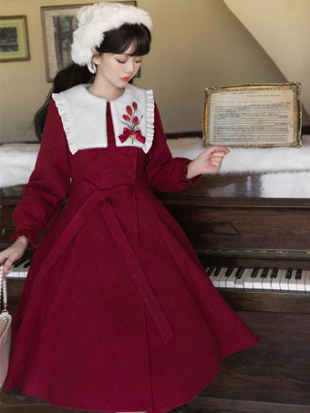 スイートロリータドレス ポリエステル長袖スイートロリータドレス