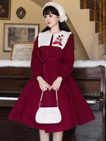 スイートロリータドレス ポリエステル長袖スイートロリータドレス