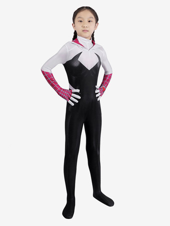 rouge À travers le costume de cosplay Spider-Verse Kid Gwen