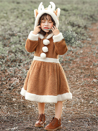 カーキ ボディコン クリスマス カーキ ドレス ポリエステル ツートンカラー クリスマス ホリデー コスチューム