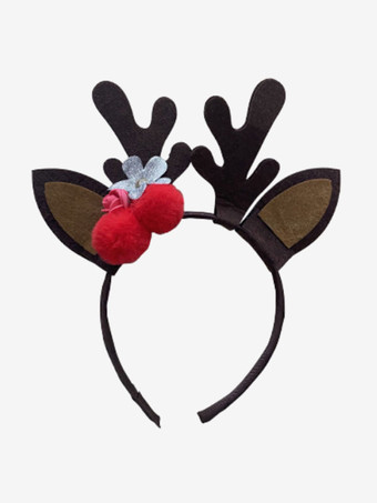 セット クリスマス コーヒー ブラウン帽子ドレス ポリエステル ツートンカラー クリスマス ホリデー コスチューム