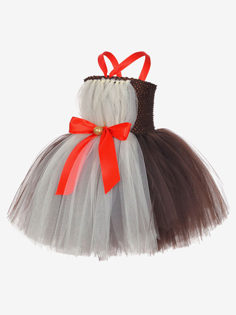 セット クリスマス コーヒー ブラウン帽子ドレス ポリエステル ツートンカラー クリスマス ホリデー コスチューム