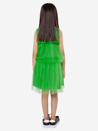 セット クリスマス グリーン帽子ドレス ポリエステル水玉クリスマス ホリデー コスチューム