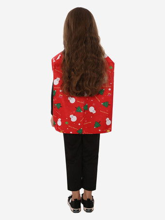 セット クリスマス ブラック ジャンプスーツ オーバーコート ポリエステル塗装クリスマス ホリデー コスチューム