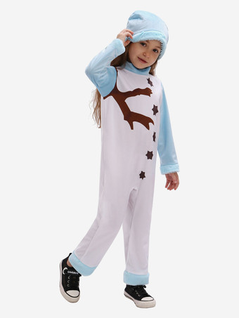 クリスマス ホワイト ジャンプ スーツ帽子ポリエステル塗装クリスマス ホリデー コスチュームを設定します。