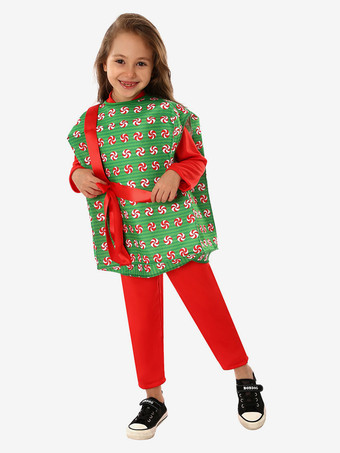 クリスマス レッド オーバーコート ジャンプスーツ ポリエステル塗装クリスマス ホリデー コスチュームを設定します。