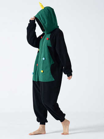 着ぐるみ ワンピース パジャマ クリスマス 大人用 グリーン ポリエステル ジャンプスーツ 着ぐるみコスチューム