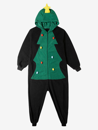 着ぐるみ ワンピース パジャマ クリスマス 大人用 グリーン ポリエステル ジャンプスーツ 着ぐるみコスチューム