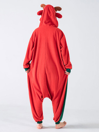 着ぐるみ ワンピース パジャマ クリスマス 大人用 グリーン ポリエステル ジャンプスーツ 着ぐるみコスチューム