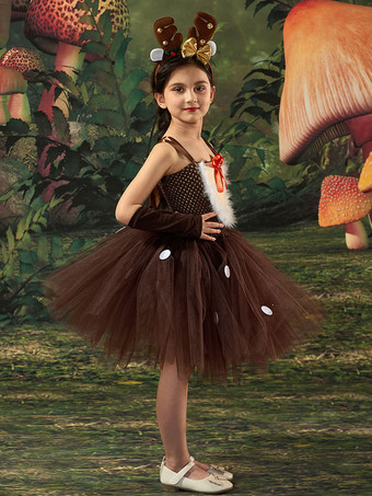 セット クリスマス コーヒー ブラウン帽子手袋ドレス ポリエステル ツートンカラー クリスマス ホリデー コスチューム