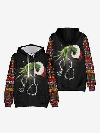 ブラックレッドトップ クリスマス黒服ポリエステル クリスマス ホリデー コスチューム