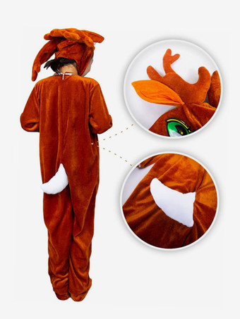 ワンピース パジャマ 着ぐるみ クリスマス 子供用 ポリエステル 帽子 ジャンプスーツ 靴