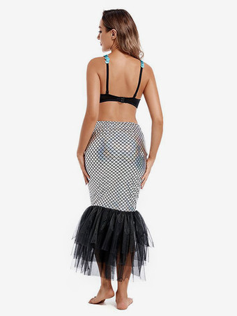 ベリーダンスブラジャー大人のブルーおとぎ話セットポリエステルセクシーなベリーダンスウェア女性のための