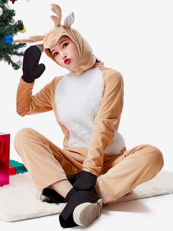 レディース クリスマス かわいい トナカイ 着ぐるみ コスチューム