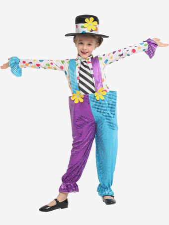 Kid Christmas Halloween Carnival Cosplay Clown Cosplay Costumes