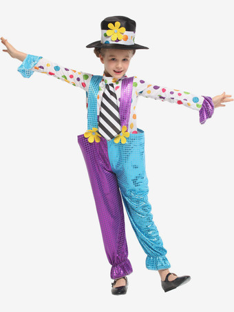 Kid Christmas Halloween Carnival Cosplay Clown Cosplay Costumes