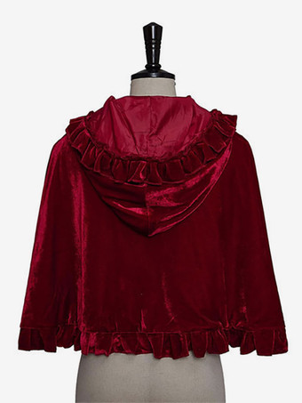 女性用 クリスマスアクセサリー ブラック ポリエステル繊維 マント ポリエステル ハロウィン ホリデーコスチューム