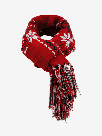 クリスマス ギフト スカーフ キャップ 手袋 3 個セット レッド