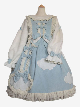 スイートロリータドレス コーデュロイ長袖ドレス スイートロリータドレス