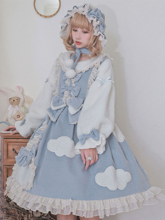 スイートロリータドレス コーデュロイ長袖ドレス スイートロリータドレス