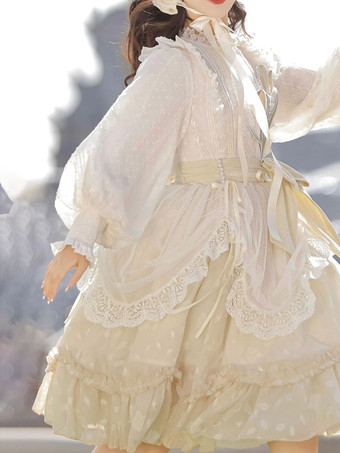 スイートロリータドレス ポリエステル長袖ドレス スイートロリータドレス