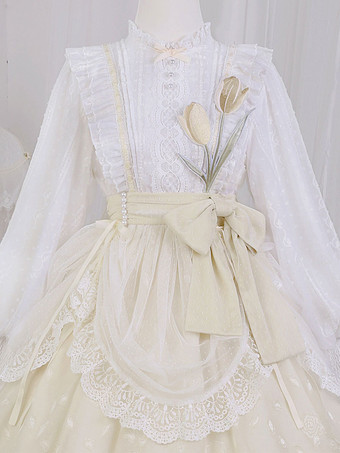 スイートロリータドレス ポリエステル長袖ドレス スイートロリータドレス