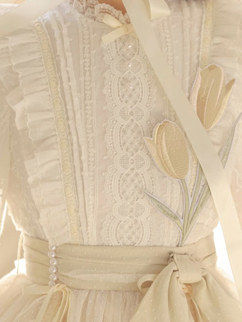 スイートロリータドレス ポリエステル長袖ドレス スイートロリータドレス