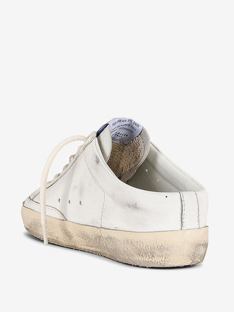 Women's Mules Sneakers Sequins Stars Patchwork Lace Up Skate Shoes