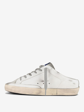 Women's Mules Sneakers Sequins Stars Patchwork Lace Up Skate Shoes