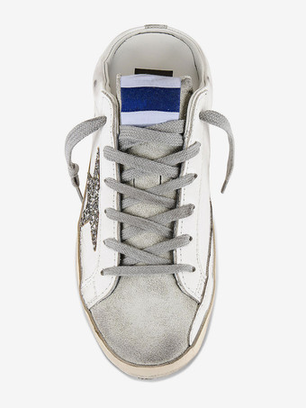 Women's Mules Sneakers Sequins Stars Patchwork Lace Up Skate Shoes