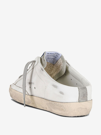 Women's Mules Sneakers Sequins Stars Patchwork Lace Up Skate Shoes