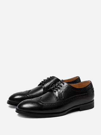 ブラック メンズカジュアルシューズ コーヒーブラウン ラウンドトゥ レースアップシューズ メンズシューズ