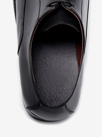 メンズドレスシューズ 素敵なラウンドトゥ レースアップ 牛革 デビー プロム ホームカミング ウェディングシューズ