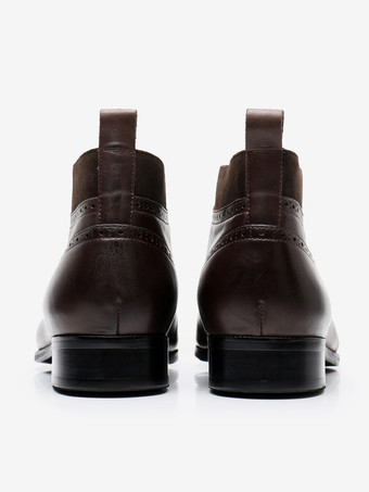 Scarpe eleganti da uomo Scarpe da sposa Debby da ballo moderne con punta tonda e stringate in pelle di vacchetta