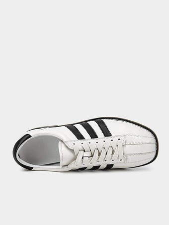 Zapatos casuales para hombre Zapatos blancos con punta redonda y bloque de color con correa ajustable para hombre Zapatos