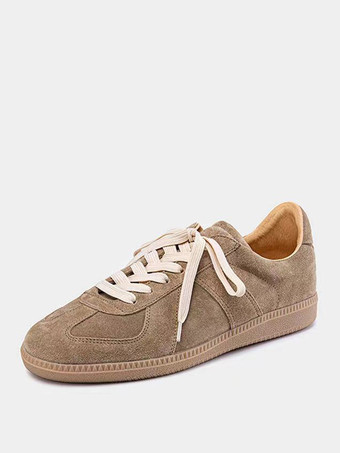 メンズカジュアルシューズ ライトブラウン ラウンドトゥ ストラップ調節可能 メンズシューズ 靴