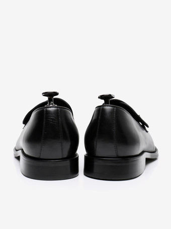 Zapatos de boda de fiesta de ante con mocasines sin cordones de piel de vacuno para hombre