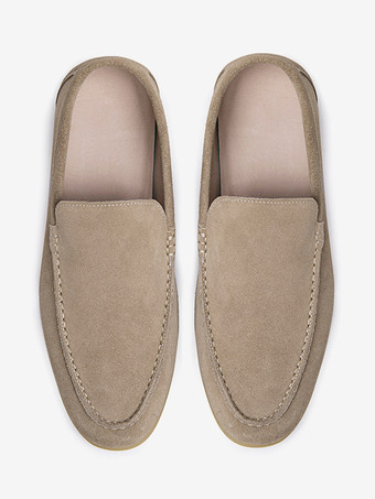 メンズ 牛革 スリッポン ローファー シューズ