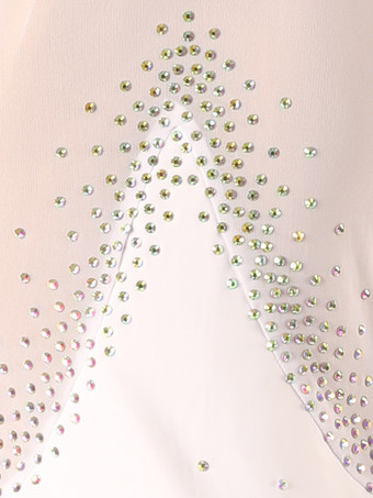 ラテンダンス衣装白女性のドレスライクラスパンデックスドレスダンスウェア