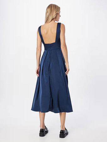 Brautmutterkleider A-Linie- Abendkleider für Hochzeit Dunkelgrün       Elastische Kunstseide V-Ausschnitt Hochzeit wadenlang ärmellos