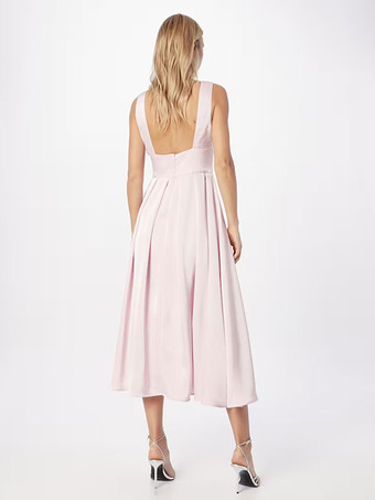 Brautmutterkleider A-Linie- Abendkleider für Hochzeit Dunkelgrün       Elastische Kunstseide V-Ausschnitt Hochzeit wadenlang ärmellos