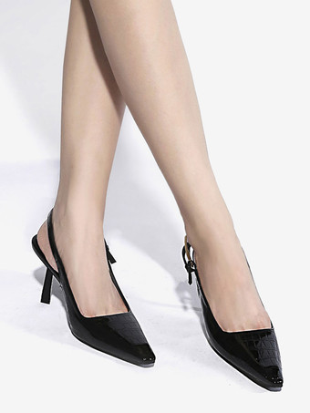 Women's High Heels Pointed Toe Special-Shaped Slingback Pumps