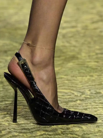 Women's High Heels Pointed Toe Special-Shaped Slingback Pumps