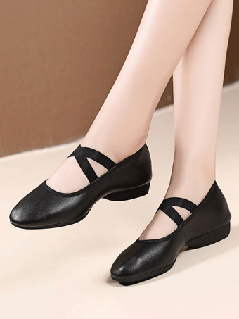 ラテン ダンス シューズ ブラック ラウンドトゥ 社交ダンス シューズ