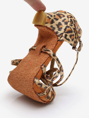 ラテン ダンス シューズ ポリエステル ブラック ラウンドトゥ ダンス シューズ