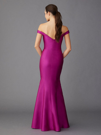 マザードレス スイートハートネック ノースリーブ Aライン マキシレングス ゲストドレス 結婚式用