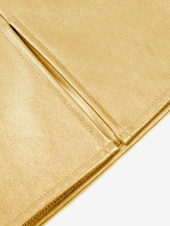 PUレザースカート ハイウエスト ロースリット レディース ボトムス