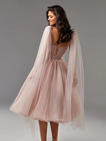 Robe mi longue tulle hot sale