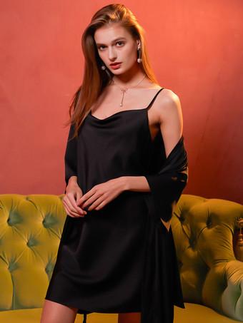 ブラック パジャマ セット ピンク レイブ クラブ ポリエステル ランジェリー